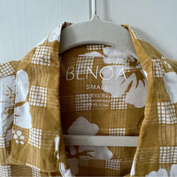 ❌SOLD❌ 🎉BNWOT 💛#BENOA HOLO HOLO ALOHA SHIRT DRESS in HONEY PALAKA💛# - Picture 11 of 12